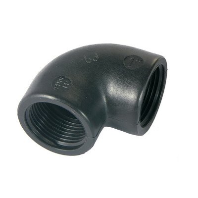 BUCCH 331-B400250-09 GOMITO A 90° IN PP NERO