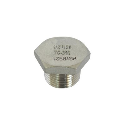 DH 342-A290-06 TAPPO MASCHIO ACCIAIO INOX
