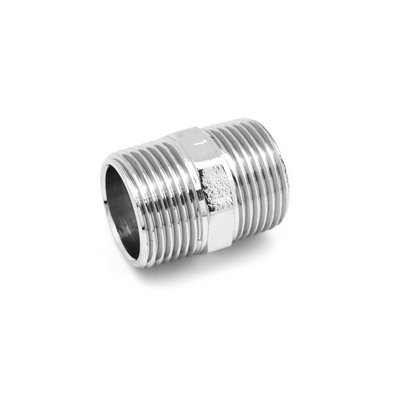 FAIDF NIPPLE DOPPIO MM IN OTTONE CROMO IBP 1