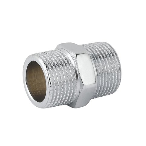 CAVAL 343-C013-05 NIPPLES DOPPIO PROLUNGATO MM OTTONE CROMO