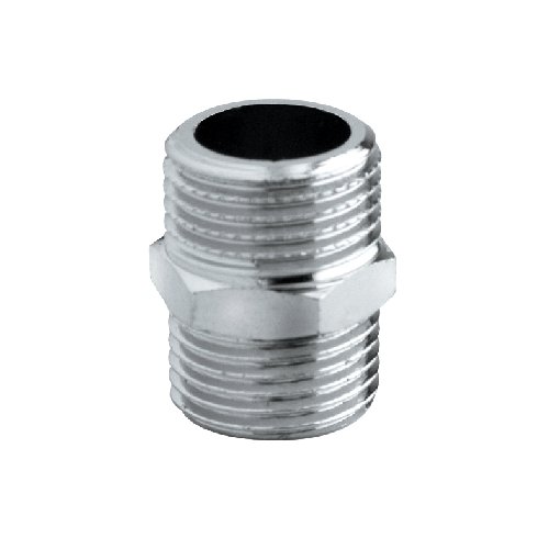 RINAL NIPPLES DOPPIO OTTONE CROMATO 1/8