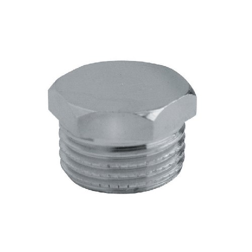 RINAL TAPPO MASCHIO ESAGONALE OTTONE CROMATO 1/8