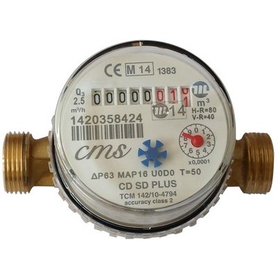 CMS 352-915-04 CONTATORE PER ACQUA CALDA SUPER DRY ASCIUTTO CMS