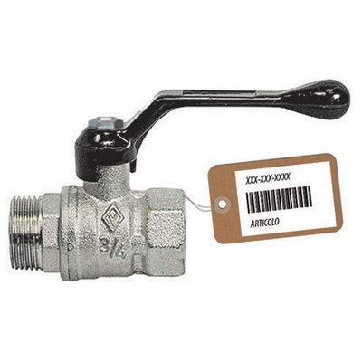 FAIDF 354-100F-04 VALVOLA A SFERA MF  CON LEVA F-BRICO