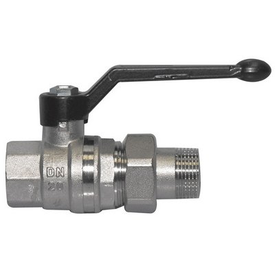 BUGAT 354-1011-06 VALVOLA A SFERA PER COLLETTORE MF CON BOCCHETTONE E LEVA