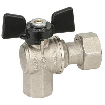 BUGAT 354-1085-0405 VALVOLA A SFERA AD ANGOLO A PASSAGGIO TOTALE FF DADO MOBILE