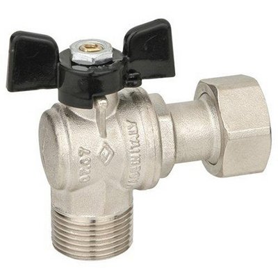 BUGAT 354-1086-0405 VALVOLA A SFERA AD ANGOLO A PASSAGGIO TOTALE MF DADO MOBILE