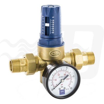 OR 354-1893-04 RIDUTTORE DI PRESSIONE A MEMBRANA TWIST PN 25 C/MANOMETRO