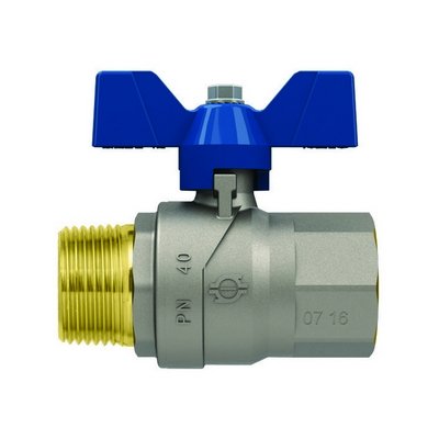 FAIDF 354-5103-F04 VALVOLA A SFERA P.T. CON FARFALLA EVOLUTION MASCHIO-FEMMINA