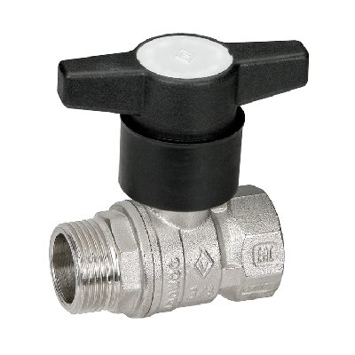 BUGAT 354-A612-05 VALVOLA A SFERA MASCHIO/FEMMINA CON PROLUNGA NYLON