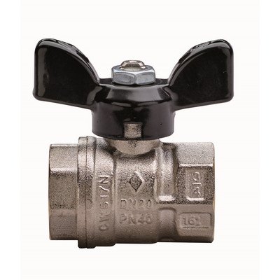 RB 354-R1520-06 VALVOLA A SFERA A PASSAGGIO TOTALE FILETTATURA FF CON FARFALLA