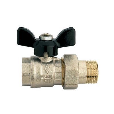 RB 354-R4504-04 VALVOLA A SFERA A PASSAGGIO TOTALE FIL. F RACCORDO PER COLLETTORI