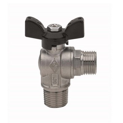 RB 354-R4587-04 VALVOLA A SFERA A SQUADRA FIL. M ATT. M PER TUBO FLESSIBILE UNI 9891