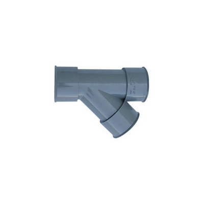 senza 361-B45F-040 DERIVAZIONE 45° FF PVC GRIGIO