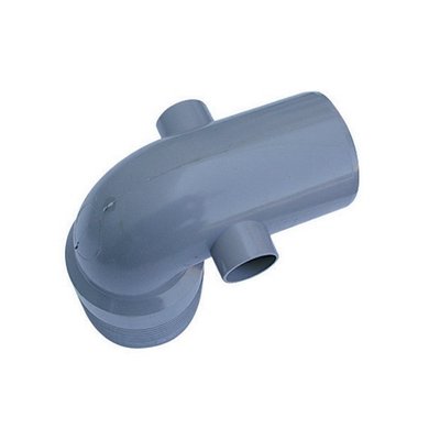 senza 361-CWA2 CURVA W.C. ALTA  2 ATTACCHI PVC GRIGIO