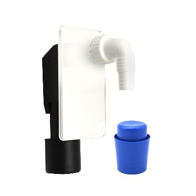 DH 361-SIL SIFONE LAVATRICE INCASSO CON PLACCA BIANCA