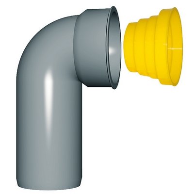 NICOL 365-RCT-040 CURVA TECNICA CON TAPPO PROTEZIONE