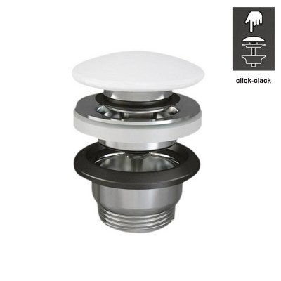 RAK 370-24122-CM PILETTA LAVABO CLICK CLACK FEELING SENZA TROPPO PIENO