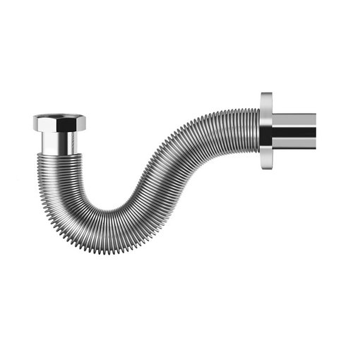 DH 370-300-07 TUBO DI SCARICO BPS FLESSIBILE-ESTENSIBILE IN ACCIAO INOX