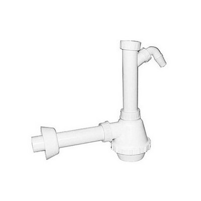 DH 371-322 SIFONE PVC 1 VIA S / PILETTA E SCARICO LAVATRICE
