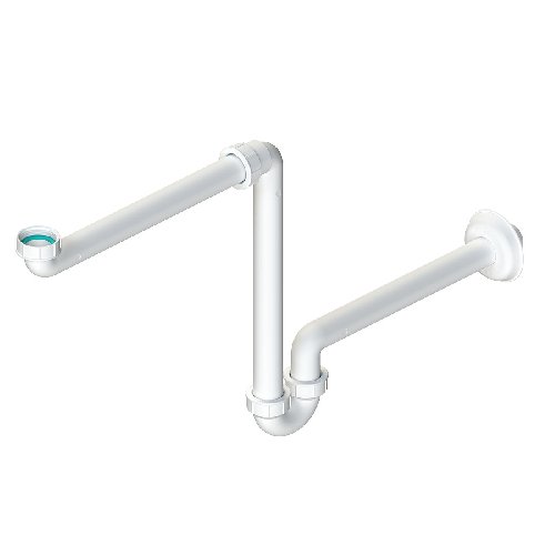 DH    SIFONE AUTOPULENTE SALVASPAZIO PER LAVABO 1