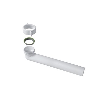 BONOM 371-3349-0732 CURVA FILETTATA CON GHIERA E GUARNIZIONE