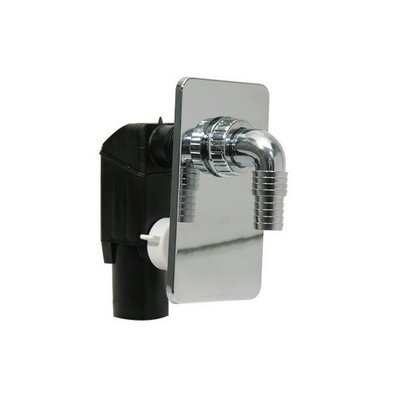 BONOM 371-350-CR SIFONE INCASSO BONOMINI PER LAVATRICE CON PLACCA