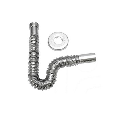 GOPLA 371-374-07 TUBO ESTENSIBILE/COMPRIMIBILE CROMATO CON ROSONE