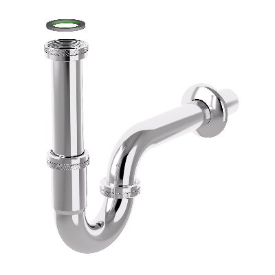 BONOM 371-B0220ZX SIFONE A P IN ACCIAIO TUBULAR INOX