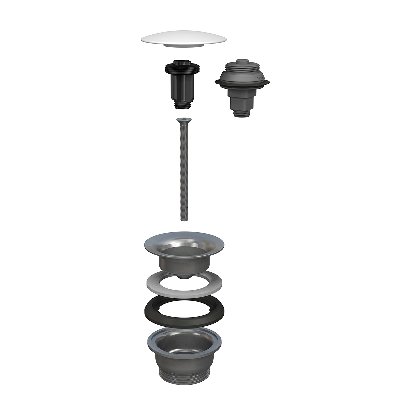 BONOM 371-B0931-BI PILETTA A SCATTO PER LAVABO E BIDET MANITAPI
