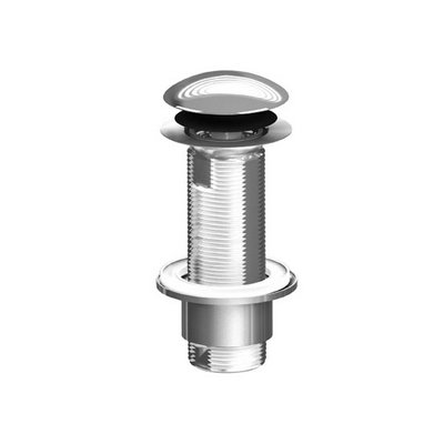 BONOM 371-B0973 PILETTA PER SIFONI ABS CON TAPPO CLICK-CLACK IN INOX