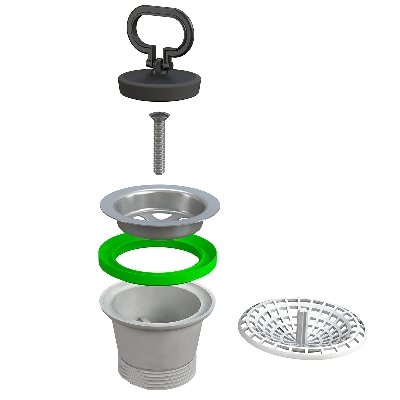 BONOM 371-B1944MG PILETTA TRADIZIONALE PER LAVELLO CUCINA