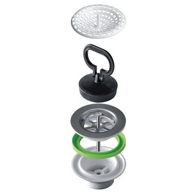 BONOM 371-B1950M PILETTA PER LAVELLI CON GATTINARA IN ACCIAIO INOX