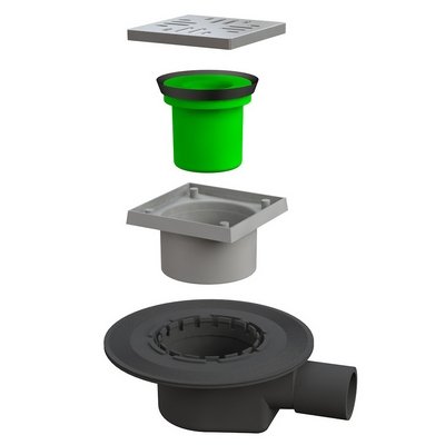 BONOM 371-B6195-040 POZZETTO GO-GO CON GRIGLIA INOX