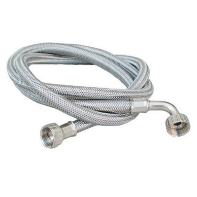 DH 372-444-20 TUBO CARICO LAVATRICE INOX CON CURVA