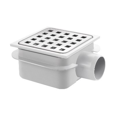 DH 380-572-15099 PILETTA IN ABS CON GRIGLIA IN ACCIAIO INOX