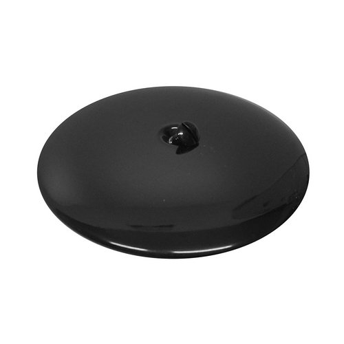 DEBOR PIASTRA IN OTTONE PESANTE BOMBATA Diam. 150 mm Nero opaco