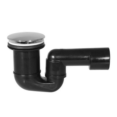 GHIDI 382-N360A-80 PILETTA DOCCIA CON SIFONE SNODATO PEHD  E COPERCHIO ABS