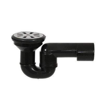 GHIDI 382-N362-80I PILETTA DOCCIA GRIGLIA PIANA CON SIFONE SNODATO PEHD