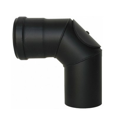 DK 409-BP223-080 CURVA ISPEZIONABILE CON PORTELLO PELLET SMALTATO