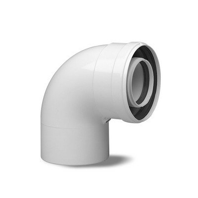 BAXI 410-KR714059717 CURVA COASSIALE PER CONDENSAZIONE 90°