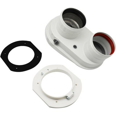 BOSC 410-ZR377 SDOPPIATORE 60/100 CON PRESE ANALISI COMBUSTIONE