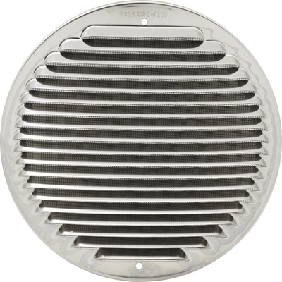 FIRST 411-4010-IX GRIGLIA TONDA DA SOVRAPPORRE IN METALLO CON RETE D.230 MM