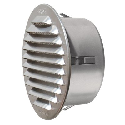 FIRST 411-4032-RA135 GRIGLIA TONDA IN METALLO DA INCASSO CON IMBOCCO IN PLASTICA