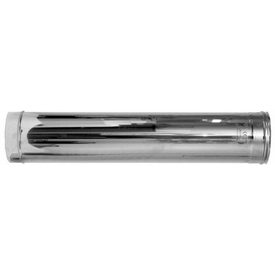 DK 412-461-200 CANNA FUMARIA IN ACCIAIO - ELEMENTO LINEARE DA MT. 0,50