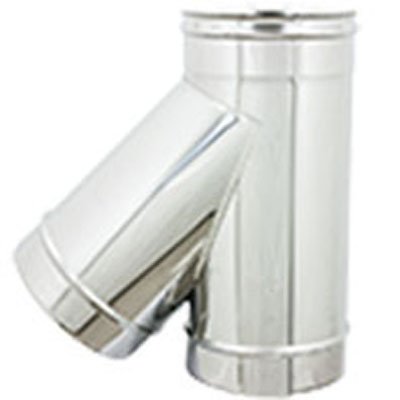 DK 412-465-160 BRAGA IN ACCIAIO A 135° PER CANNE FUMARIE