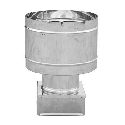 DK 412-484-320 FUMAIOLO 4 VENTI BASE QUADRA ACCIAIO INOX