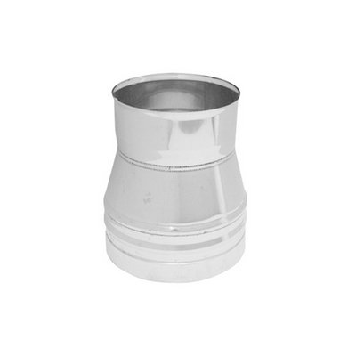 DK 412-569-200 RIDUZIONE ACCIAIO INOX 316L PER CANNE FUMARIE