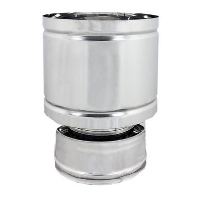 DK 412-C771-130180 TERMINALE ANTIVENTO A BOTTE ACCIAIO INOX