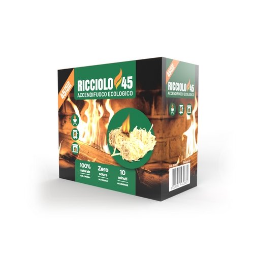 senza ACCENDIFUOCO ECOLOGICO RICCIOLO45
